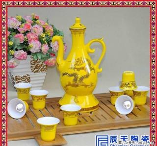 景德镇家用仿古创意礼品古典中式白酒酒具套装 流水人家自动酒具套装 - 桂林28生活网 www.28life.com
