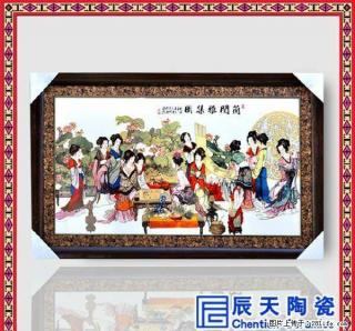 景德镇陶瓷器手绘瓷板画装饰画壁挂画家居客厅摆件 - 桂林28生活网 www.28life.com