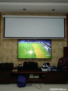 富士通100寸投影手拉幕布，波珠白幕布 - 桂林28生活网 www.28life.com