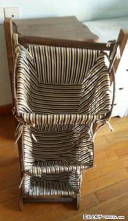 家具店转让，全新实木三层杂志报刊架、藤编收纳架、花架 - 桂林28生活网 www.28life.com