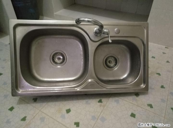 加厚不锈钢双盆水槽 带特瓷水龙头低价出售 - 生活日用品 - 居家生活 - 桂林分类信息 - 桂林28生活网 www.28life.com