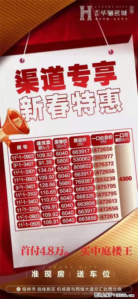 【碧园·华骊茗城】 渠道专享，新春特惠，准现房！送车位！4300元/㎡ 全场任选！ - 房屋出售 - 房屋租售 - 桂林分类信息 - 桂林28生活网 www.28life.com