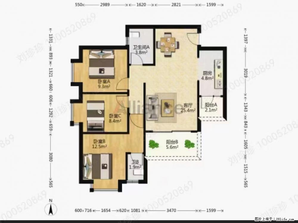 秒杀房：山水凤凰城7楼，96+15赠送 ​三房两厅两卫，毛坯房 - 房屋出售 - 房屋租售 - 桂林分类信息 - 桂林28生活网 www.28life.com