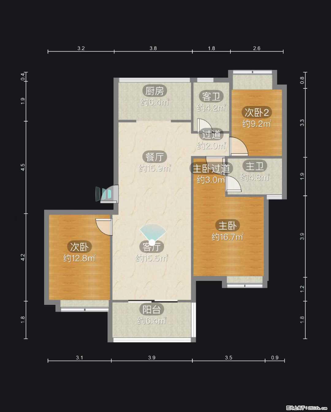 国韵村洋房毛坯大三房，户型：3房2厅2卫，2梯2户，电梯10楼，总高14层，建面：120.31+赠 - 家居生活 - 桂林生活社区 - 桂林28生活网 www.28life.com