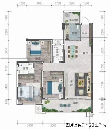新出【时代春晓 · 唐樾府】小区,3房2厅2卫,使用面积120平,急卖:51.5万 - 房屋出售 - 房屋租售 - 桂林分类信息 - 桂林28生活网 www.28life.com