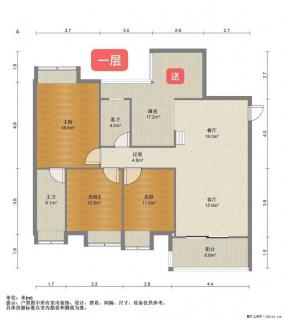 【江与城】带大露台上下两层复式楼来啦！惊爆价：136万，5房3厅3卫，带2阳台，3露台