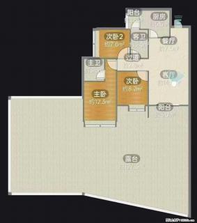 桂北新区【融创九棠府】三房两厅两卫，89平，带200平露台，仅需36.8个！ - 桂林28生活网 www.28life.com