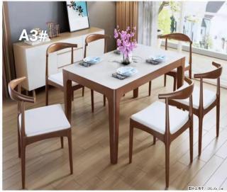 【T08高级长方桌】胡桃色  1.35米带炉一桌四椅650元，现货11套。 - 桂林28生活网 www.28life.com