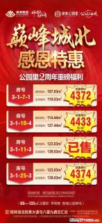 【绿涛·公园】里，二周年感恩钜惠，好房限时抢 ，匠心好房精工品质，还送品牌千元大家电，仅剩三套 - 桂林28生活网 www.28life.com