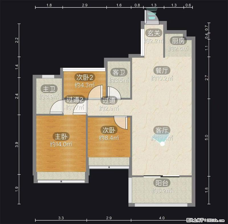 特大喜讯，临桂唯一 一套大三房，三元学区，3房2厅2卫，实得105平，6楼，21.8万 - 房屋出售 - 房屋租售 - 桂林分类信息 - 桂林28生活网 www.28life.com