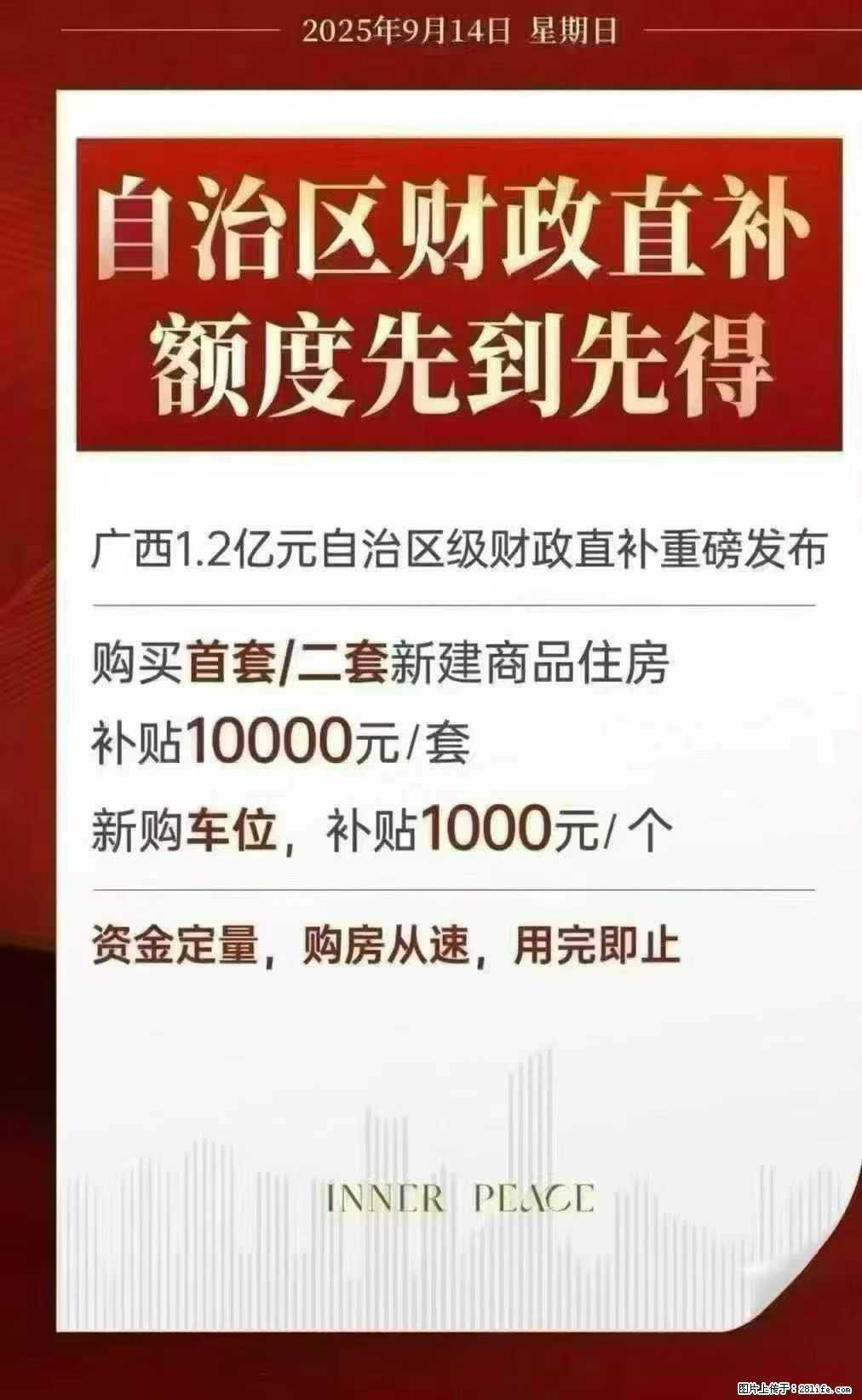 好消息!购买新建商品房,无论是首套还是二套,均可享受10000元/套的补贴,车位则给予1000元/个 - 桂林生活资讯 - 桂林28生活网 www.28life.com